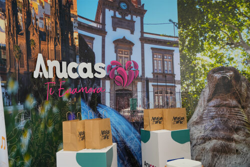 MONTAJE EN LA RUEDA DE PRENSA DE LA PRESENTACION DE LA 5ª EDICIÓN DE ARUCAS ES ARTE - Gran Canaria